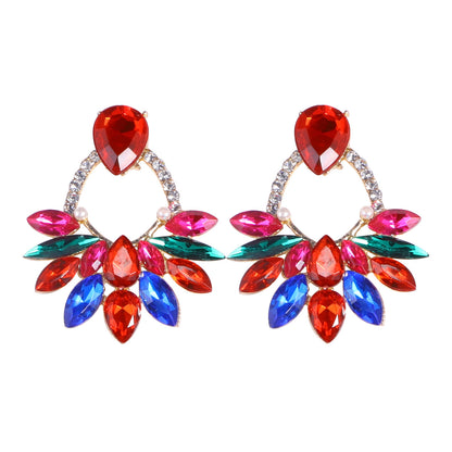 1 Pair Elegant Geometric Alloy Drop Earrings