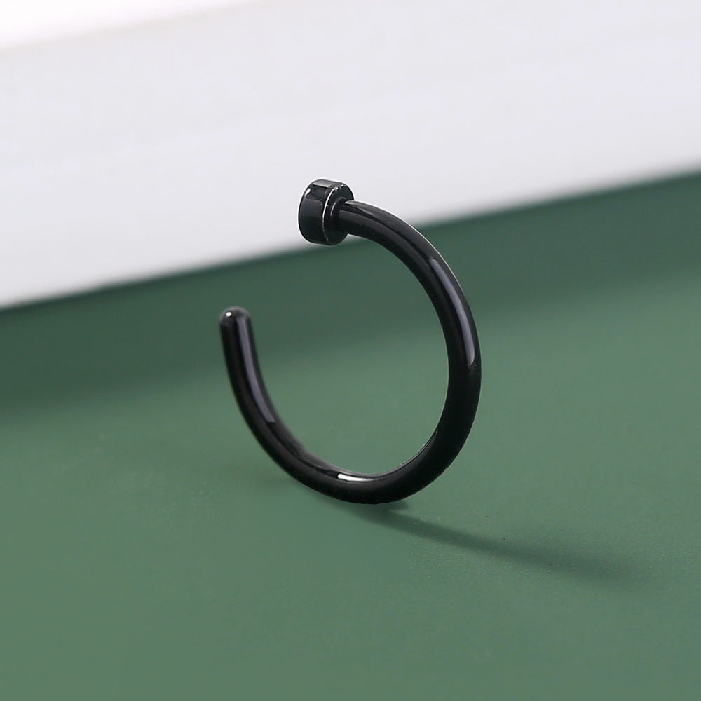 Simple Stainless Steel Piercing U-shaped Nose Ring Piercing Nose Ornaments Wholesale