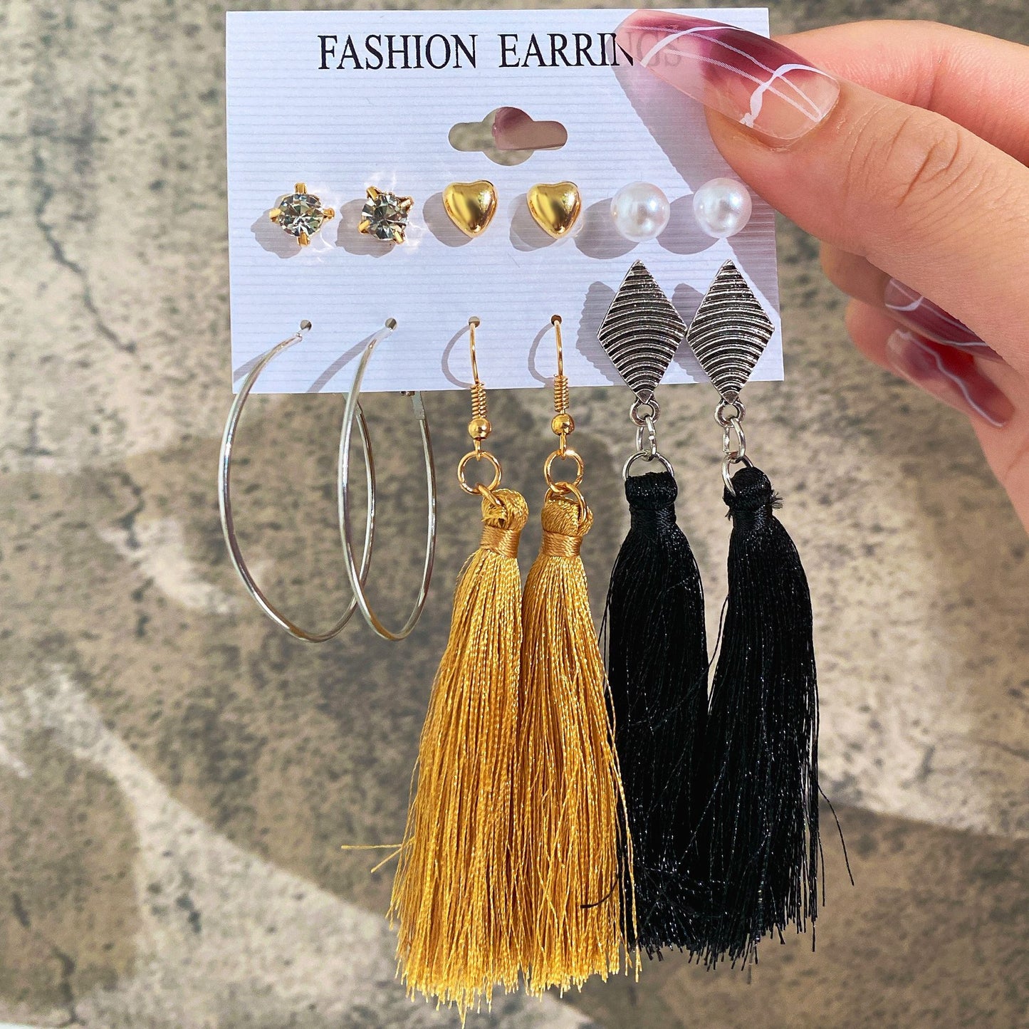 Alloy Bohemia Tassel Earring  (gcb04-01) Nhpj0138-gcb04-01