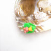 New Acrylic Heart-shaped Geometric Flower Bear Cartoon Multi-color Ring