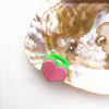 New Acrylic Heart-shaped Geometric Flower Bear Cartoon Multi-color Ring