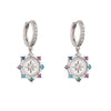 Fashion Geometric Plating Copper Zircon Earrings