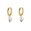 Fashion Geometric Plating Copper Zircon Earrings