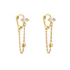 Fashion Geometric Plating Copper Zircon Earrings