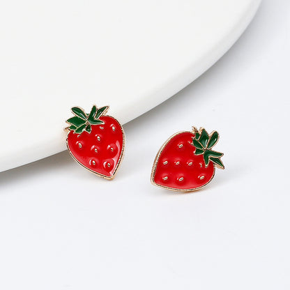 Summer Fresh Fruit Fashion White Variety Of Alloy Women's Earrings Set Gooddiy