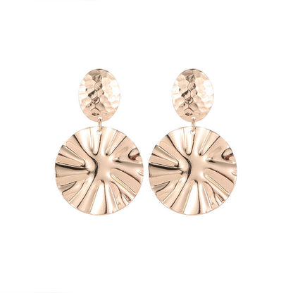 Geometric Convex Irregular Earrings