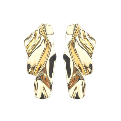 Geometric Convex Irregular Earrings