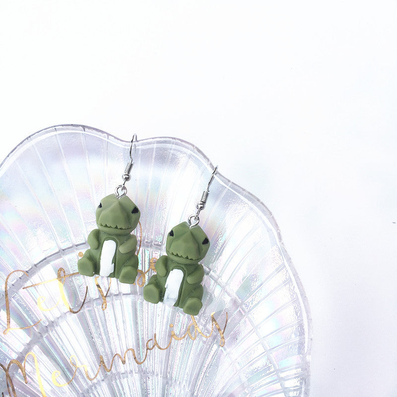 Creative Cute Cartoon Pendant Earrings Resin Drop Earrings