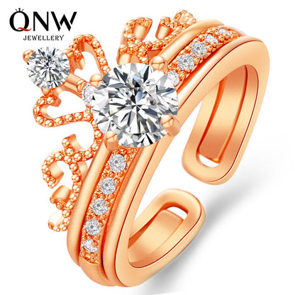 Crown Alloy Artificial Gemstones Women's