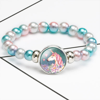 New Accessories Children's Cartoon Unicorn String Jewelry Bracelet