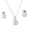 Fashion Shell Pearl Pendant Titanium Steel Necklace Earring Set Wholesale Gooddiy