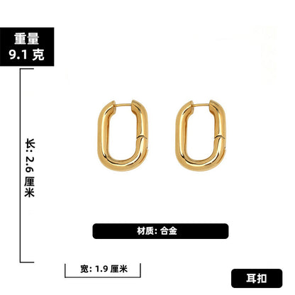 Fashion Geometric Hollow Square Earrings