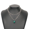 Simple Water Drop Diamond Single Layer Necklace Wholesale