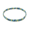 Ins Cross-border Bohemian Tila Beads Handmade Beaded Blue All-match Twin Couple Small Bracelet For Women