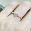 Irregular Metal Personality Minimalist Elegant Heart-shaped Ring