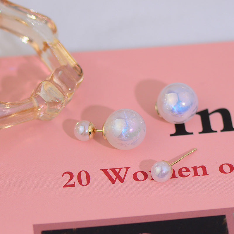 Magic Color Mermaid Pearl Bubble Ear Studs