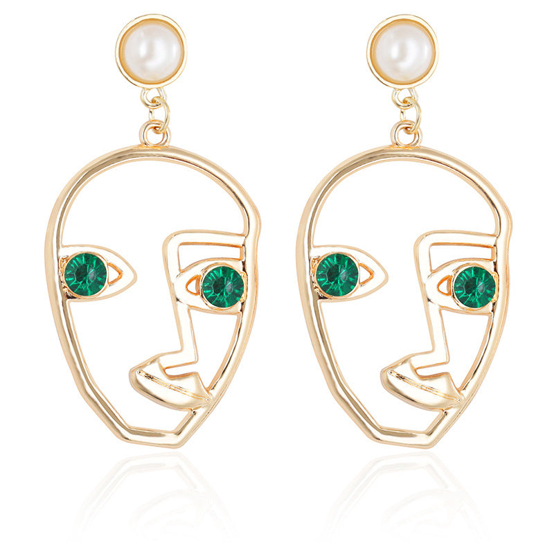 Face Mask Fashion Abstract Earrings Nhdp156848