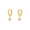 Fashion Star Copper Zircon Earrings