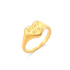 Fashion New Electroplated 18k Lettering Women Wholesale Stainless Steel Ring