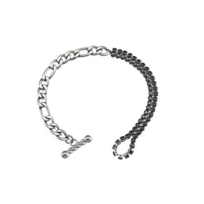 Fashion Ornament Wholesale Stitching Figaro Stainless Steel Necklace Bracelet Set