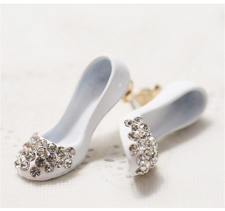 1 Set Fashion Diamond Alloy Artificial Rhinestones Ear Studs