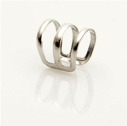 Fashion Simple Geometric Shape Adjustable Knuckle Hollow Out Metal Ear Clip