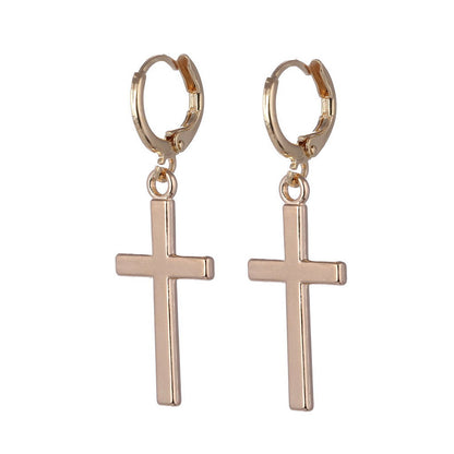 New Fashion Simple Solid Color Cross Ear Clip