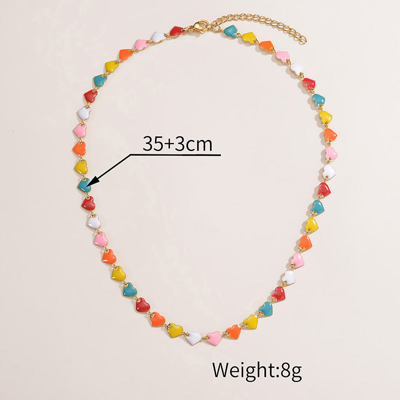 Fashion Geometric Stainless Steel Necklace Plating Stainless Steel Necklaces