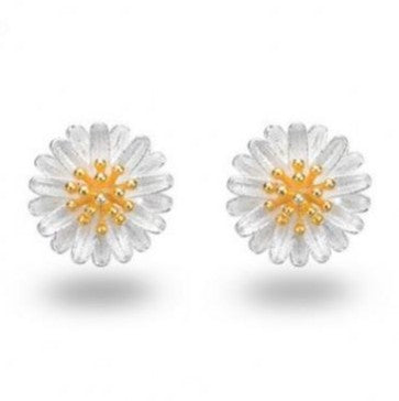 Fashion Simple Little Daisy Sunflower  Chrysanthemum Ear Studs Wholesale