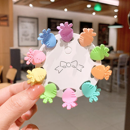 Korean New Children'S Hair Accessories Cute Baby Candy Color Grip Suit Colorful Girls Small Hairclip Princess Headdress