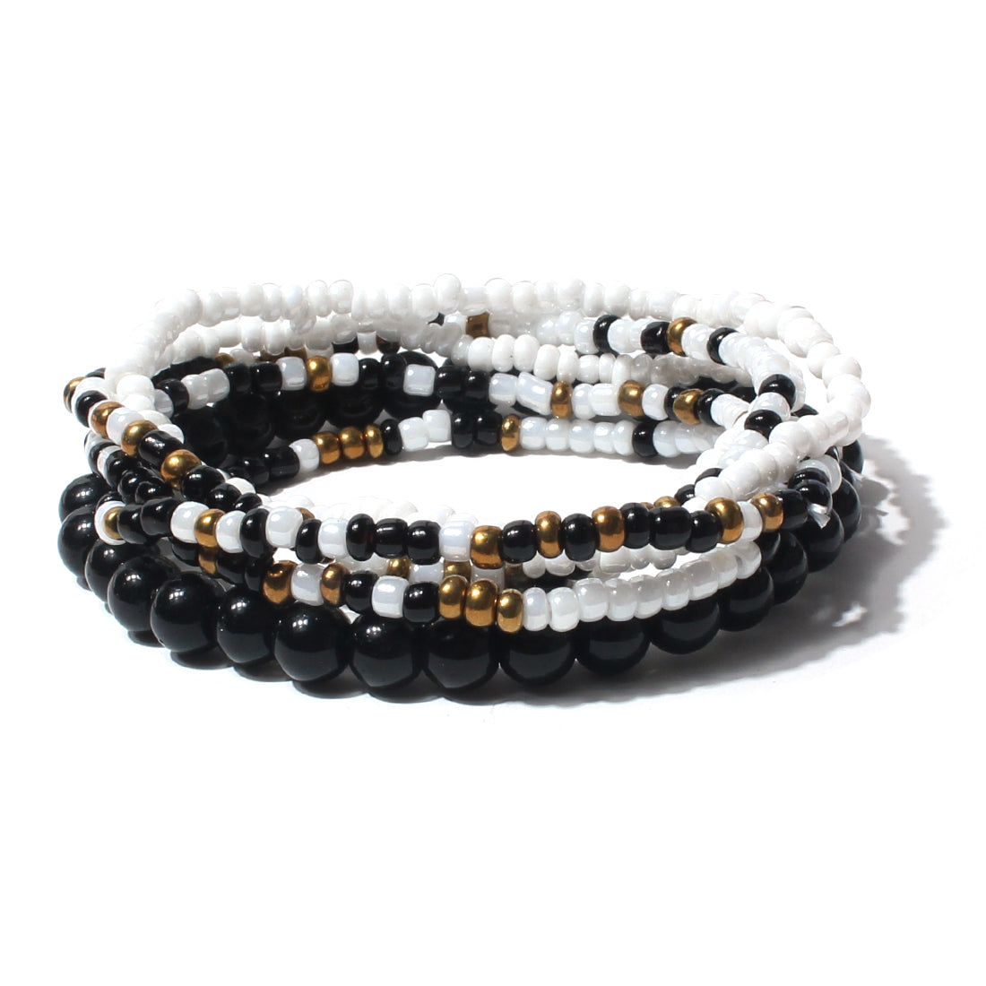 Fashion Bohemian Style Multicolor Bead Acrylic Multi-layer Female Bracelet