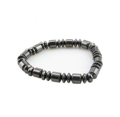 New Fashion Grey Beaded Magnet Simple Metal Bracelet Ornament