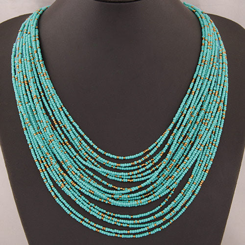 Bohemian Geometric Beaded Wholesale Necklace