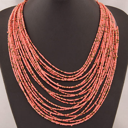 Bohemian Geometric Beaded Wholesale Necklace