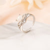 Women's Elegant Fashion Geometric Heart Butterfly Metal Rings Plating Artificial Rhinestones