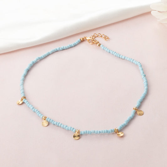 Fashion Simple Style Geometric Round Beaded Alloy Beads Necklace