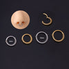 Unisex Fashion Circle Stainless Steel Metal Nose Ring Plating No Inlaid