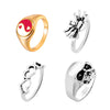 Punk Gossip Spider Skull Alloy Rings