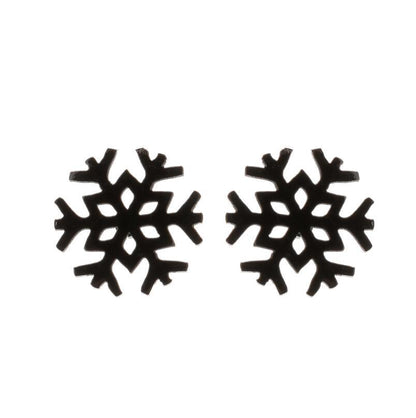 Women's Simple Style Animal Snowflake Stainless Steel No Inlaid Ear Studs Stainless Steel Earrings