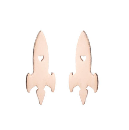 Fashion Geometric Stainless Steel Plating Ear Studs 1 Pair