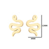 Women's Simple Style Animal Stainless Steel No Inlaid Ear Studs Stainless Steel Earrings