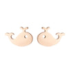 Women's Simple Style Animal Stainless Steel No Inlaid Ear Studs Stainless Steel Earrings