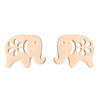 Women's Simple Style Animal Stainless Steel No Inlaid Ear Studs Stainless Steel Earrings