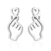 Women's Simple Style Korean Style Geometric Stainless Steel No Inlaid Ear Studs Stainless Steel Earrings