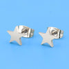 Women's Simple Style Korean Style Geometric Stainless Steel No Inlaid Ear Studs Stainless Steel Earrings