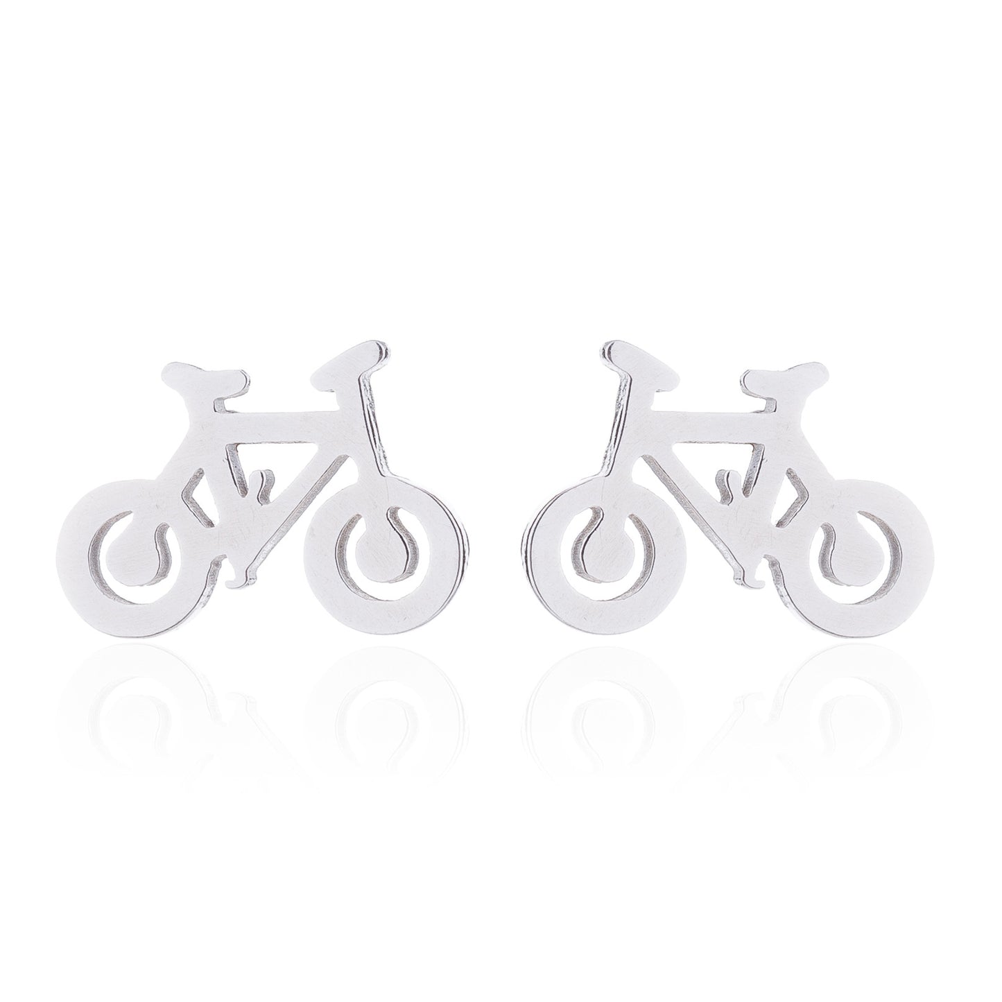 Women's Simple Style Korean Style Geometric Stainless Steel No Inlaid Ear Studs Stainless Steel Earrings