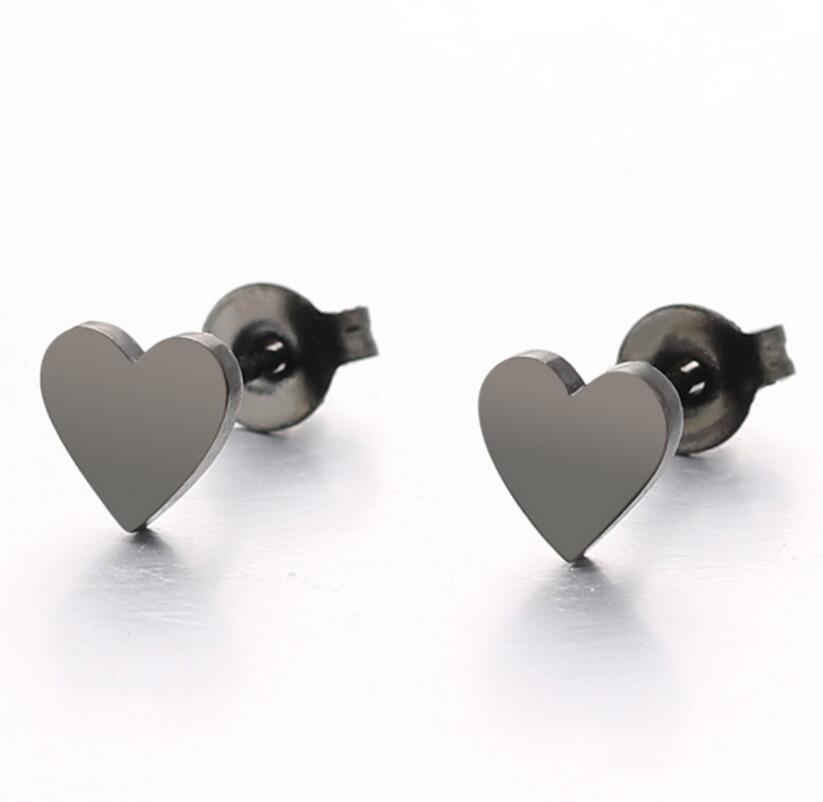 Women's Simple Style Korean Style Geometric Stainless Steel No Inlaid Ear Studs Stainless Steel Earrings