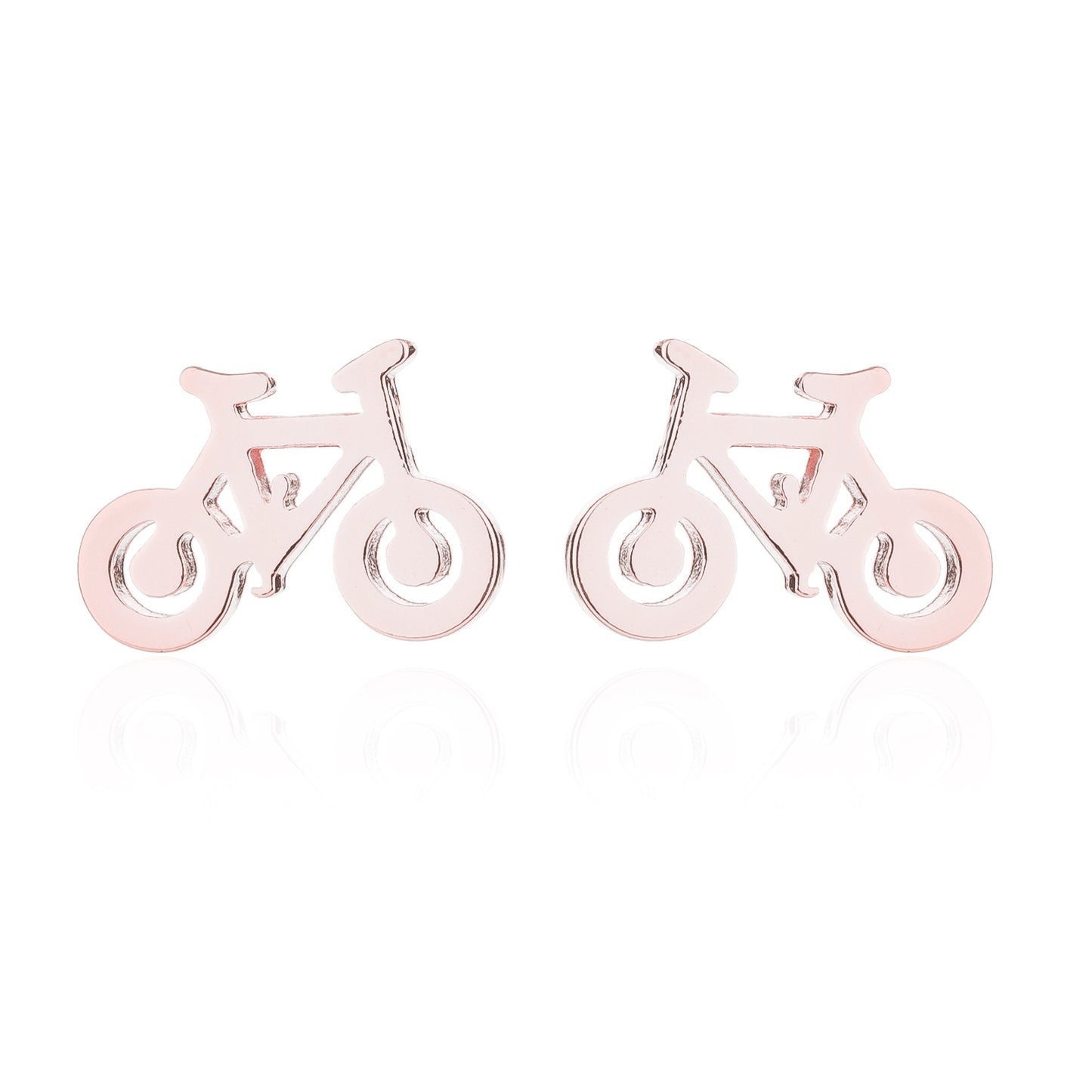 Women's Simple Style Korean Style Geometric Stainless Steel No Inlaid Ear Studs Stainless Steel Earrings