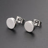 Women's Simple Style Korean Style Geometric Stainless Steel No Inlaid Ear Studs Stainless Steel Earrings