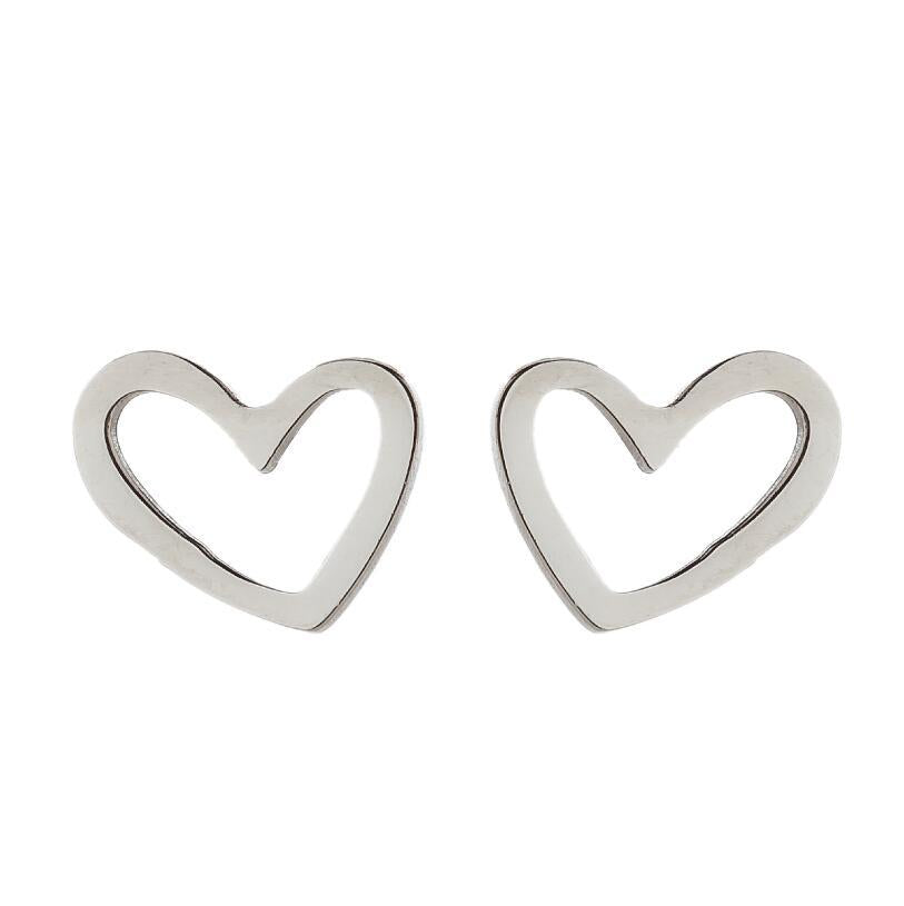 Women's Simple Style Geometric Stainless Steel No Inlaid Ear Studs Stainless Steel Earrings